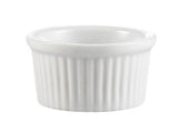 CAC China Accessories 2-5/8-Inch by 1-1/2-Inch 2-Ounce Super White Porcelain Round Fluted Ramekin, Box of 48