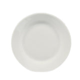 CAC China H-16 Porcelain Round Plate, 10-1/2-Inch, Super White, Box of 12