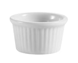 CAC China Accessories 2-5/8-Inch by 1-1/2-Inch 2-Ounce Super White Porcelain Round Fluted Ramekin, Box of 48