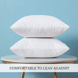 Set of 2 Throw Pillow Inserts Premium Pillow Stuffer Square Form for Decorative Cushion Bed Couch Sofa 18x18 Inch - Emolli