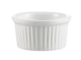 CAC China Accessories 2-5/8-Inch by 1-1/2-Inch 2-Ounce Super White Porcelain Round Fluted Ramekin, Box of 48