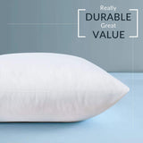Throw Pillow Inserts Set of 2, Throw Pillow Inserts Premium Stuffer, Soft Down Alternative Microfiber Filled Decorative Pillow Cushion, 18 x 18 Inches - Emolli