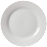 CAC China H-16 Porcelain Round Plate, 10-1/2-Inch, Super White, Box of 12
