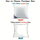 18"x18" Pillow Inserts Set of 2 Decorative 18" Pillow Inserts with 100% Cotton Cover Square Interior Sofa Throw Pillow Inserts Decorative White Pillow Insert Pair Couch Pillow - Emolli