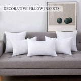 Set of 2 Throw Pillow Inserts Premium Pillow Stuffer Square Form for Decorative Cushion Bed Couch Sofa 18x18 Inch - Emolli
