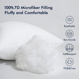 Set of 2 Throw Pillow Inserts Premium Pillow Stuffer Square Form for Decorative Cushion Bed Couch Sofa 18x18 Inch - Emolli