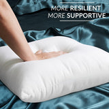 Throw Pillow Inserts Set of 2, Throw Pillow Inserts Premium Stuffer, Soft Down Alternative Microfiber Filled Decorative Pillow Cushion, 18 x 18 Inches - Emolli