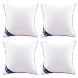 18"x18" Pillow Inserts Set of 2 Decorative 18" Pillow Inserts with 100% Cotton Cover Square Interior Sofa Throw Pillow Inserts Decorative White Pillow Insert Pair Couch Pillow - Emolli