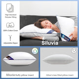 18"x18" Pillow Inserts Set of 2 Decorative 18" Pillow Inserts with 100% Cotton Cover Square Interior Sofa Throw Pillow Inserts Decorative White Pillow Insert Pair Couch Pillow - Emolli