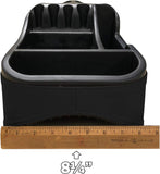 Texas Saddlebags Clutter Catcher(R) Universal Floor Consoles Black (50811) - MEFELE Cln