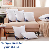 18"x18" Pillow Inserts Set of 2 Decorative 18" Pillow Inserts with 100% Cotton Cover Square Interior Sofa Throw Pillow Inserts Decorative White Pillow Insert Pair Couch Pillow - Emolli