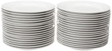 CAC China H-16 Porcelain Round Plate, 10-1/2-Inch, Super White, Box of 12
