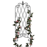 ZGXY Metal Yard Trellis Garden Black Garden Fence Decoration