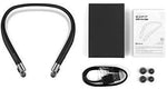 EXFIT BCS-700 Wireless Bluetooth Headphones, Retractable Earbuds, Splash and Sweat Resistant, Siri and Google Assistant Compatible, Auto Answer on Earbud Pull (Black)