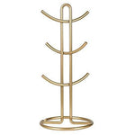 Paper Towel Holder Countertop, TY Storage Metal Standing Simply Tear Roll Holder, Fits Standard and Jumbo-Sized Rolls for Kitchen Countertop, Golden