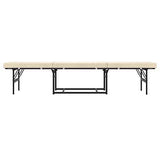 Handy Living Space Saving Folding Ottoman Sleeper Guest Bed, Gray/Brown, Twin