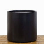 Indoor Flower Pot | Large Modern Planter, Terracotta Ceramic Plant Pot - Plant Container Great for Plant Stands (8.5 inch, Black)