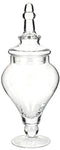 Mantello Decor Glass Apothecary Jars (Clear, Medium, Set of 3)