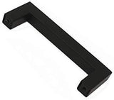 10 Pack Goldenwarm Black Square Bar Cabinet Pull Drawer Handle Stainless Steel Modern Hardware for Kitchen and Bathroom Cabinets Cupboard,Center to Center 5in(128mm) Kitchen Cupboard Handles