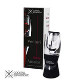 Premium Red Wine Aerator Decanter by Cocktail Sophisticate: Acrylic Dispenser Pourer 3 Stage Quick Decanting System with Stand | Gift Box Set for Wine Lovers