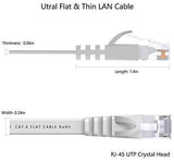 Lovicool Cat 6 Ethernet Patch Cable 100 ft Black, 4-Pair UTP Flat Networking Patch LAN Cable Ethernet Cords Network Wire Speed up to 250MHz with RJ45 Connectors 30m