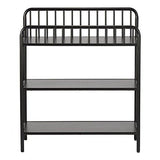 Little Seeds Rowan Valley Lanley Metal Crib and Changing Table Set, Black