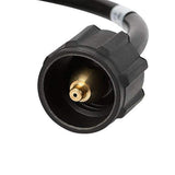 X Home 12 Feet Propane Tank Adapter Hose Assembly 1lb to 20 lb Converter for QCC1/Type 1 LP Gas Tank -Connects 1 LB Portable Appliance to 20 lb Propane Bottle