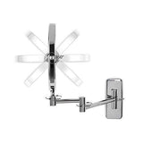 Lansi Makeup Mirror 10X Magnifying Wall Mount Double-Sided Vanity Decoration, Round, 8 Inch, Chrome Finished