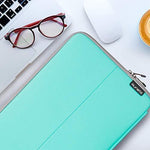 Runetz - MacBook Pro 13 inch Sleeve Neoprene Laptop Sleeve 13.3 inch MacBook Air 13 inch Sleeve Notebook Computer Bag Protective Case Cover with Accessory Pocket with Zipper - Teal