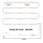LED Vanity Mirror Lights Kit, 3M/10Ft Ultra Bright White LED Lights Strip Dimmable Makeup Mirror Lights Waterproof LED Module Lights, 6000K 1200LM,Mirror Not Included