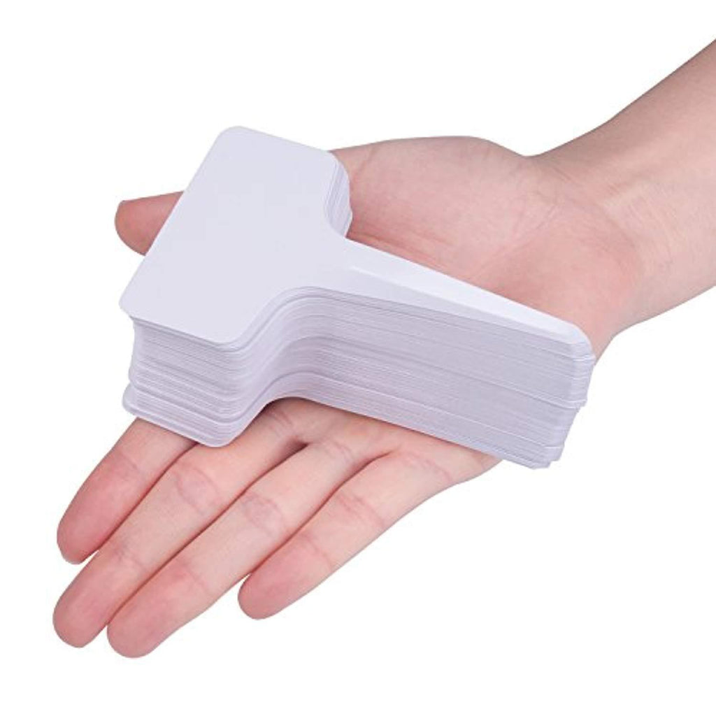 200 PCS Plant Tags Plastic White T-Type Nursery Garden Labels Markers2 ...
