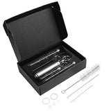 Meat Injector Kit, Opret 2-oz Stainless Steel Marinade Meat Injector Syringe with 3 Needles, 3 Cleaning Brusher and 5 Replacement O-rings For Improved Flavor FDA Cerified