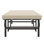 Handy Living Space Saving Folding Ottoman Sleeper Guest Bed, Gray/Brown, Twin