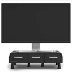 Mind Reader PC, Laptop, IMAC Monitor Stand and Desk Organizer, Black