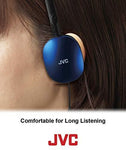 JVC Black Flat and Foldable Colorful Flats On Ear Headphone with 3.94 foot Gold Plated Phone Slim Plug HAS160B