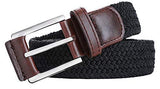 Belt for Men,Woven Stretch Braided Belt 2 Unit Gift-boxed Golf Casual Belts,Width 1 3/8"