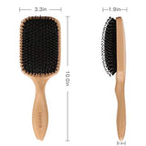 Hair Brush CHOSIN Natural Boar Bristle Hair Brush Wooden Paddle Detangling Cushion Hairbrush for Women Men Kids Girls Good for Thick Dry Damaged Wet Curly Wavy Long Short Frizzy Fine Oily Hair