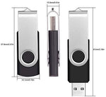 4GB Memory Stick USB 2.0 Flash Drive 10 Pack Bulk Thumb Drives 4 GB Portable Swivel Data Sticks Zip Drive Green PenDrive Jump Drive for Data Storage by FEBNISCTE