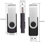 4GB Memory Stick USB 2.0 Flash Drive 10 Pack Bulk Thumb Drives 4 GB Portable Swivel Data Sticks Zip Drive Green PenDrive Jump Drive for Data Storage by FEBNISCTE