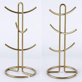 Paper Towel Holder Countertop, TY Storage Metal Standing Simply Tear Roll Holder, Fits Standard and Jumbo-Sized Rolls for Kitchen Countertop, Golden