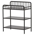 Little Seeds Rowan Valley Lanley Metal Crib and Changing Table Set, Black