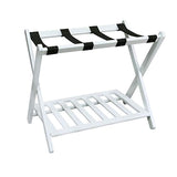 Casual Home 102-21 Shelf- White Luggage Rack