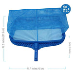 Stargoods Pool Skimmer Net, Heavy Duty Leaf Rake Cleaning Tool, Fine Mesh Net Bag Catcher