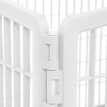 IRIS 24'' Exercise 4-Panel Pet Playpen with Door, Pearl White by IRIS USA, Inc.