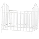 Little Seeds Rowan Valley Lanley Metal Crib and Changing Table Set, Black