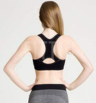 FITTIN Racerback Sports Bras - Padded Seamless Med Impact Support for Yoga Gym Workout Fitness