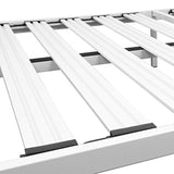 Best Price Mattress Twin XL Bed Frame - 14 Inch Metal Platform Beds [Model E] w/ Steel Slat Support (No Box Spring Needed), White