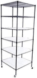 SoSo-BanTian1989 72"x28"x28" Commercial 6 Tier Adjustable Wire Metal Shelf Rack (Chrome)