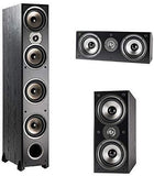 Polk Audio Monitor 70 Series II Tower Speaker (Black, Single) for Multichannel Home Theater | 1" Tweeter, (4) 6.5" Woofers | Bi-wire & Bi-amp