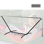 FDW Hammock Stand Portable Heavy Duty Hammock Stand Portable Steel Stand Only for Outdoor Patio or Indoor with Carrying Case